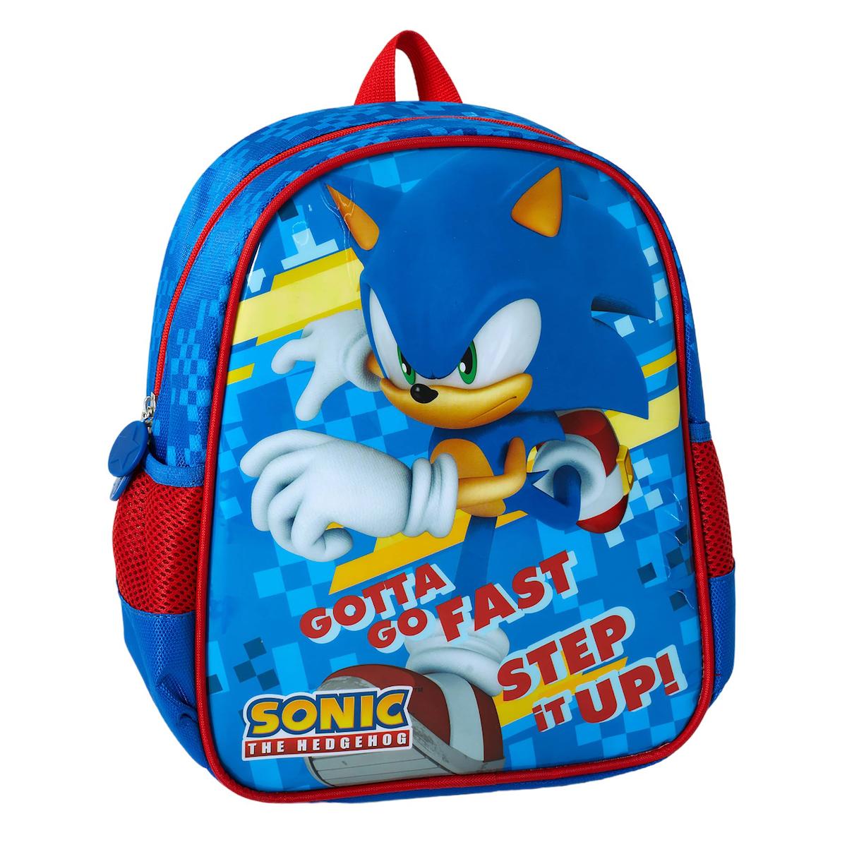 OBM 2053 Sonic Tek Gözlü Mavi Anaokulu Erkek Sırt Çantası