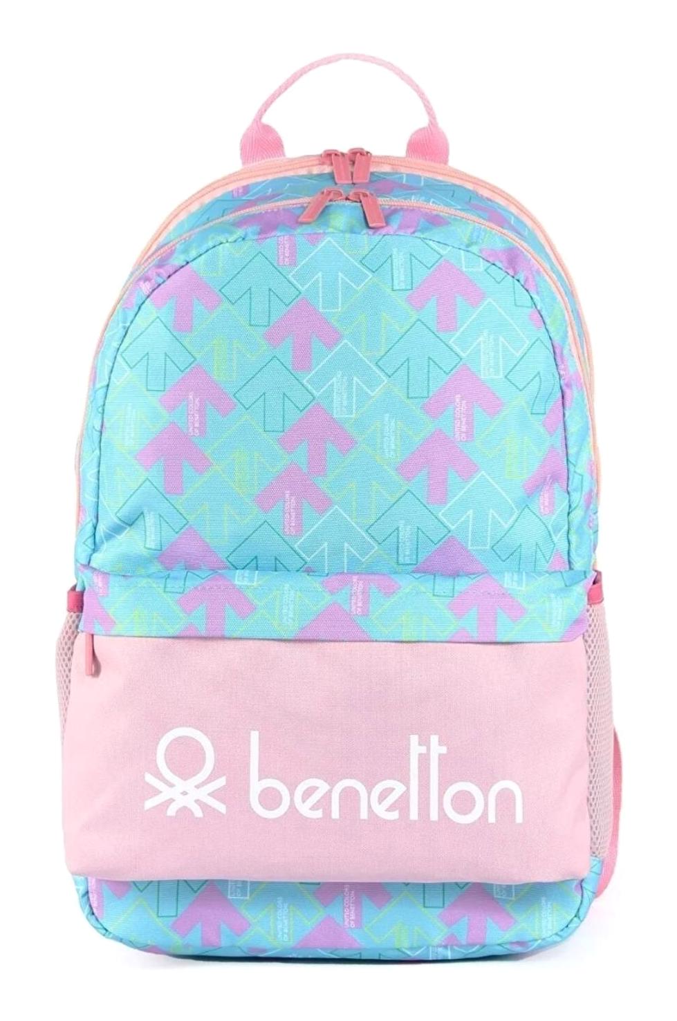 United Colors Of Benetton 03738 Ok 5 Gözlü Mint Yeşili İlkokul Kız Çocuk Sırt Çantası