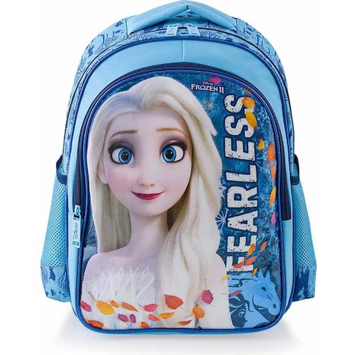 Frocx OTTO-48015 Elsa Frozen 4 Gözlü Mavi İlkokul Kız Çocuk Sırt Çantası