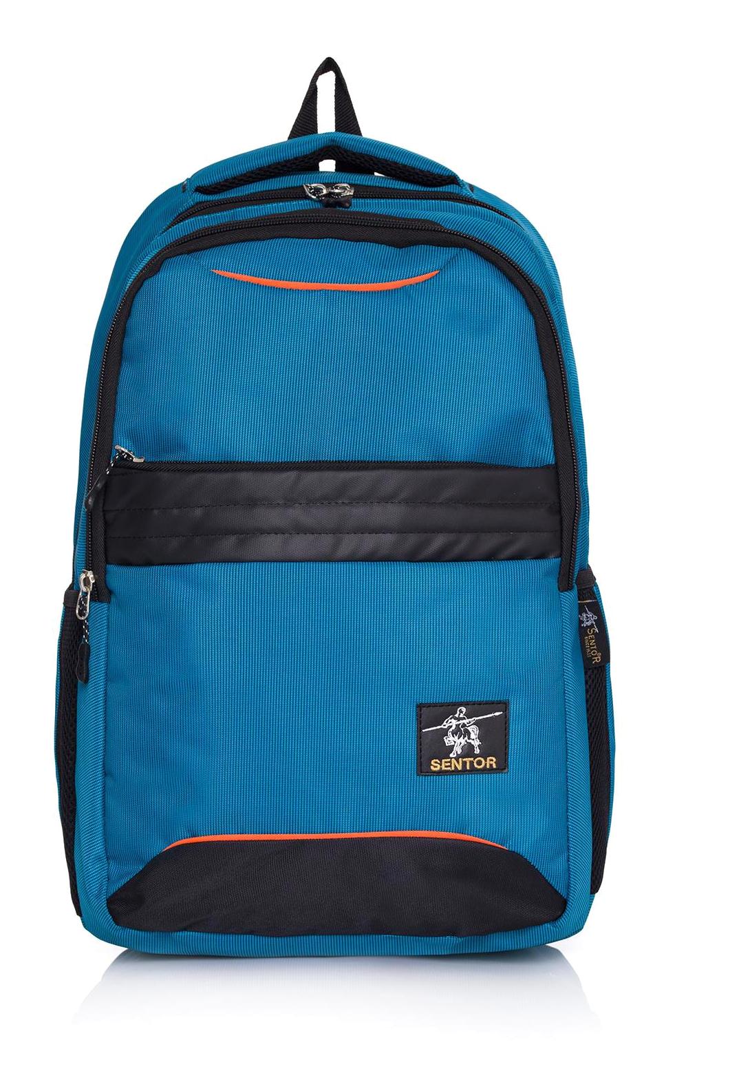 Sentor SN-50007 3 Gözlü Mavi Lise-Üniversite Unisex Sırt Çantası