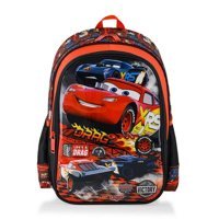 Frocx 48252 Şimşek Mcqueen Cars Su Geçirmez 2 Gözlü Siyah İlkokul Erkek Çocuk Sırt Çantası