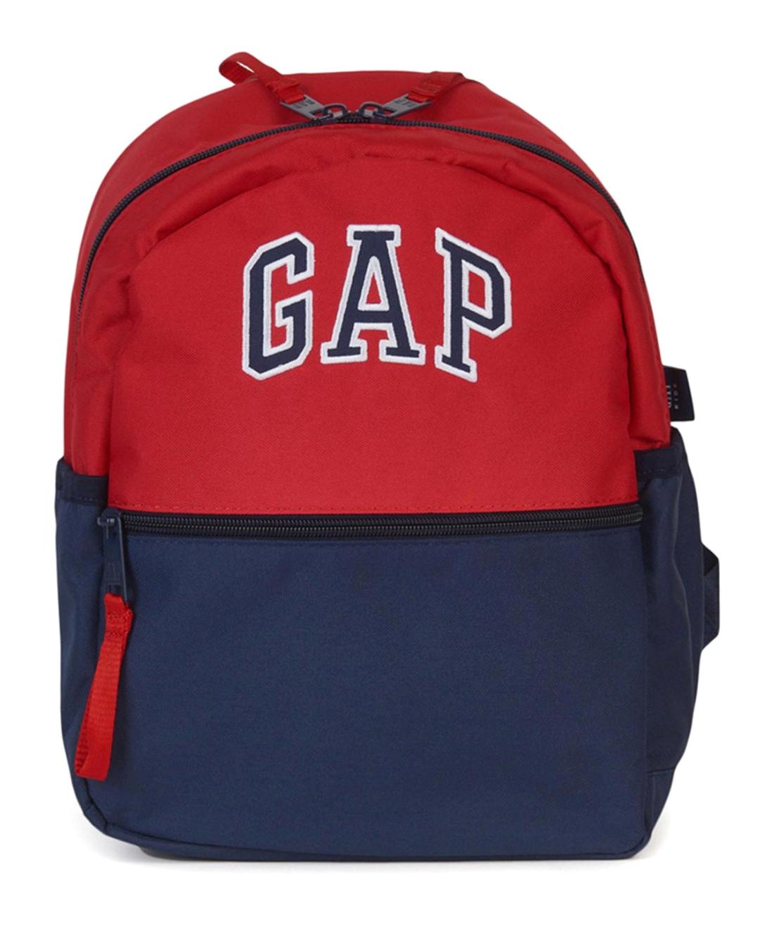 Gap 75697 Su Geçirmez 2 Gözlü Kırmızı-Lacivert İlkokul Unisex Sırt Çantası