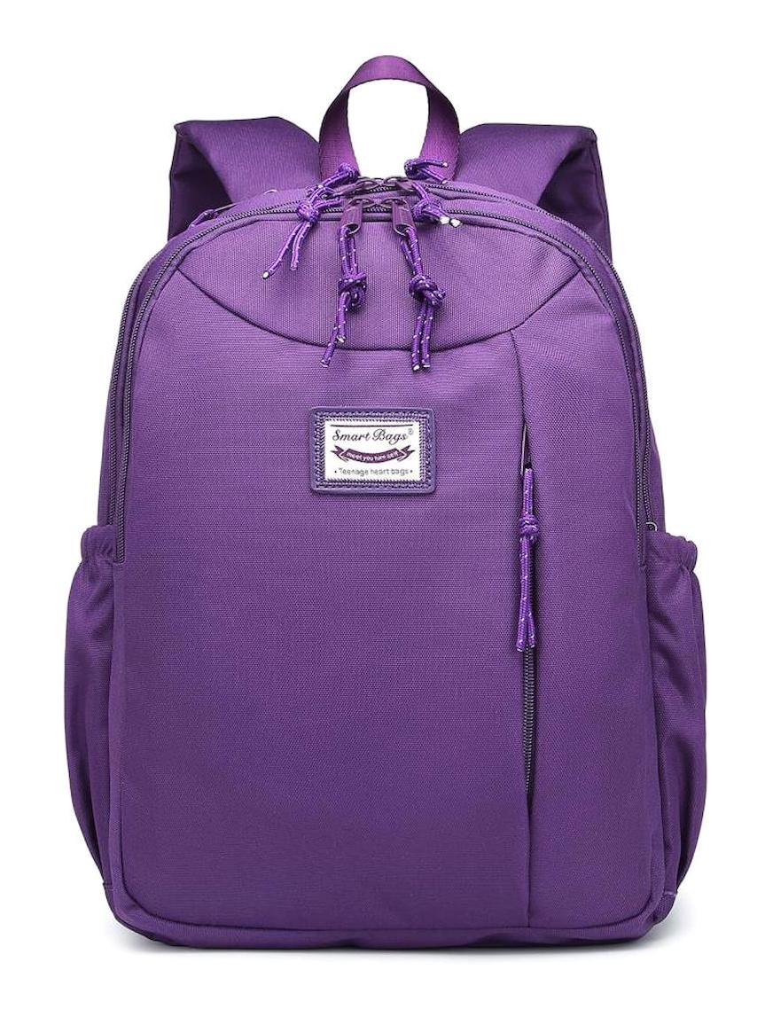 Smart Bags 3200 Çok Gözlü Koyu Mor Lise-Üniversite Kız Çocuk Sırt Çantası