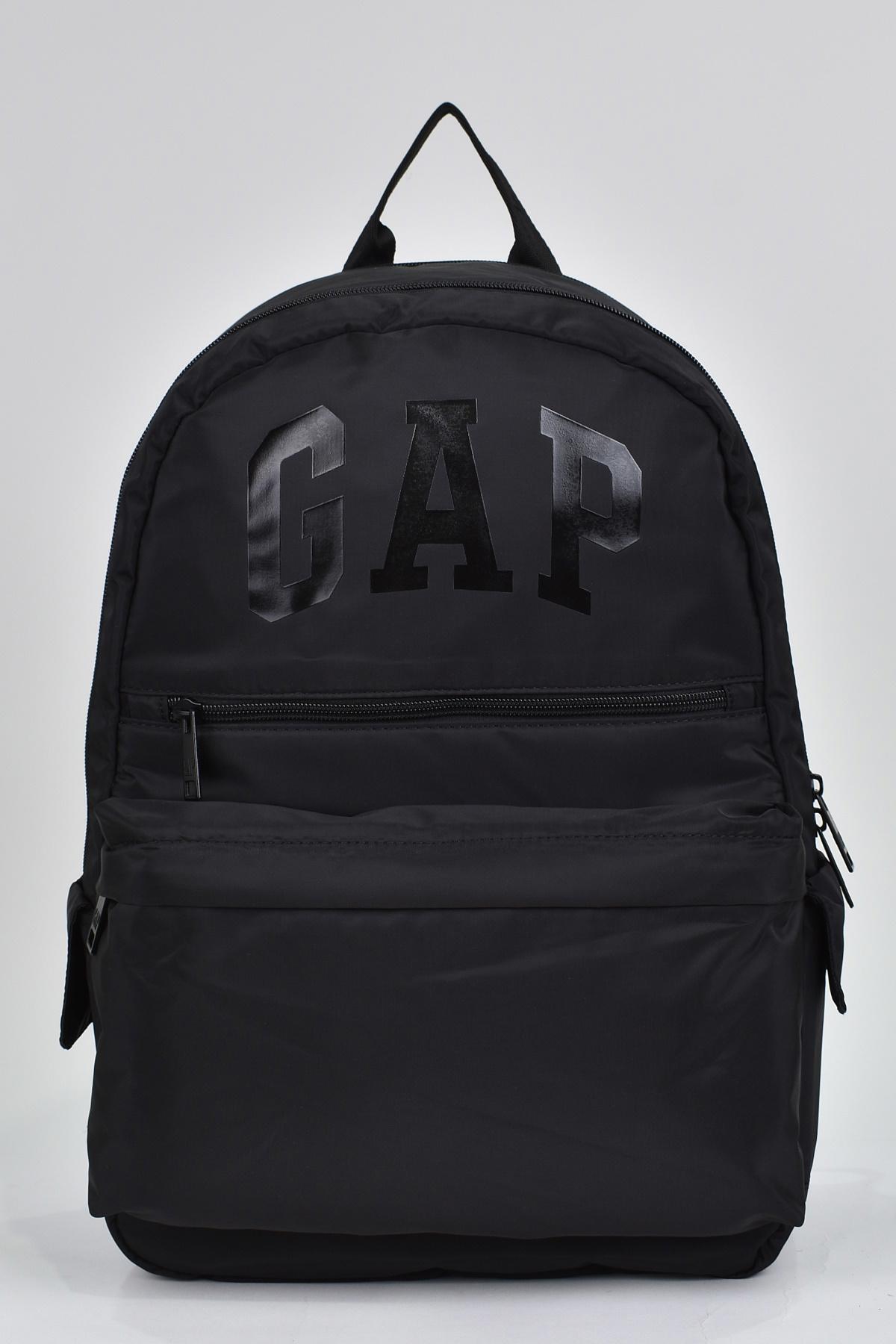 Gap 03448 4 Gözlü Siyah Lise-Üniversite Unisex Sırt Çantası