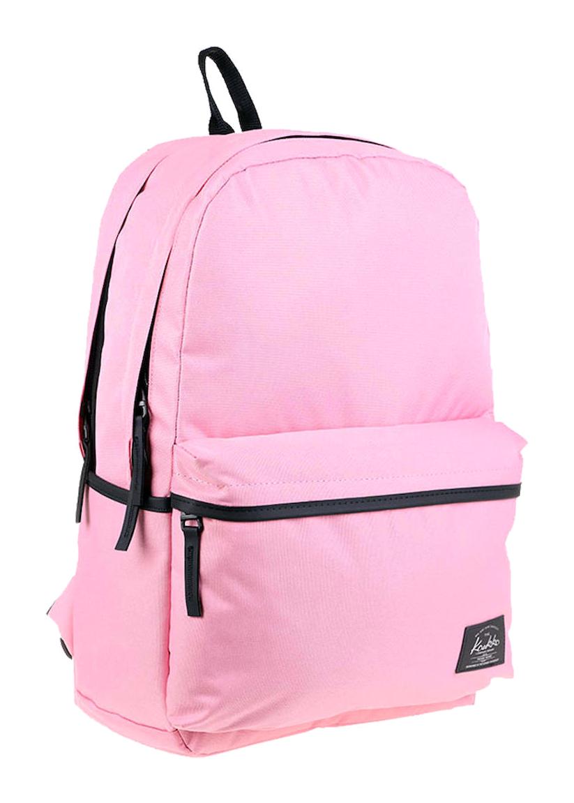 Kaukko K1407 3 Gözlü Pembe Lise-Üniversite Kadın Sırt Çantası