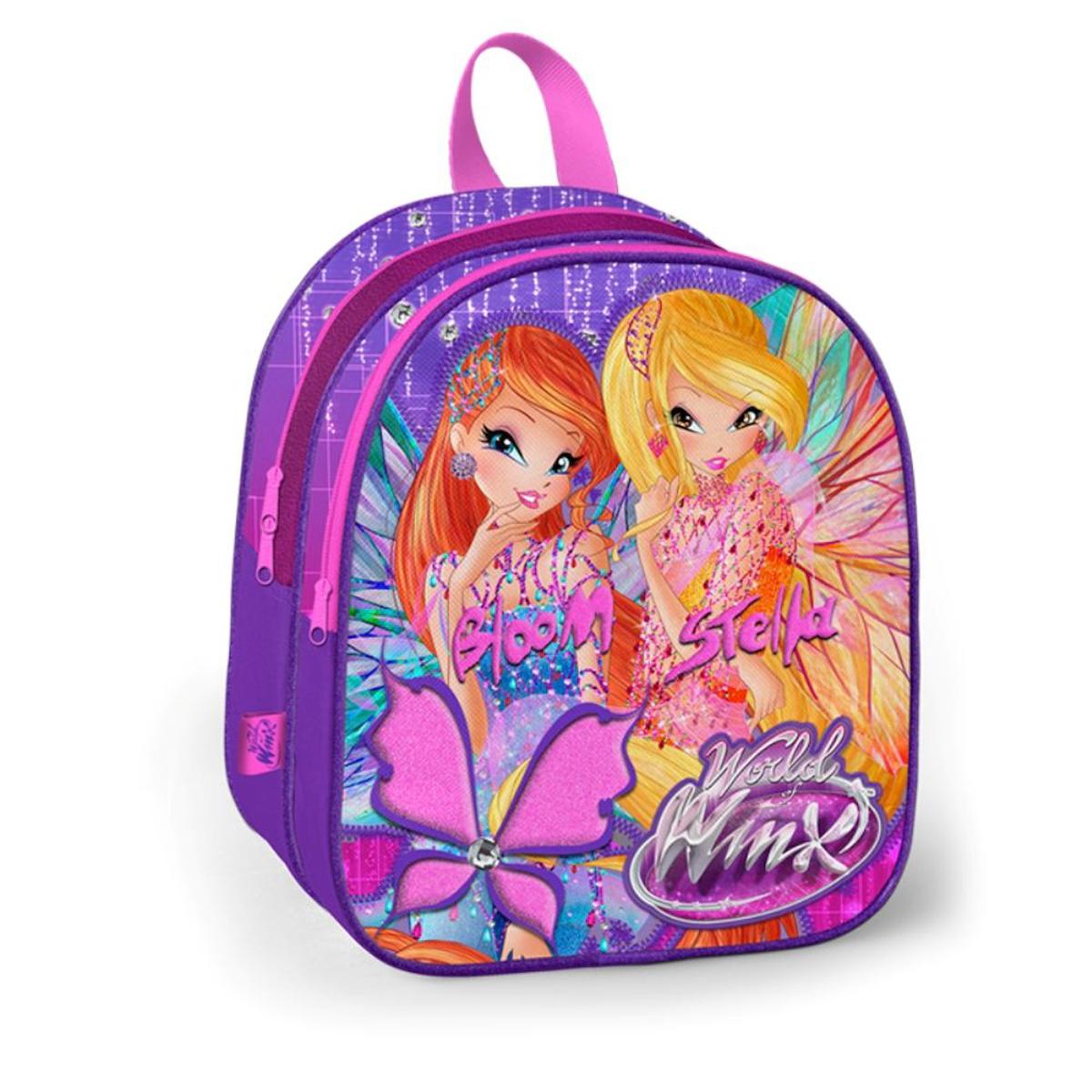 Yaygan Çanta Winx 2 Gözlü Mor Anaokulu Kız Çocuk Sırt Çantası