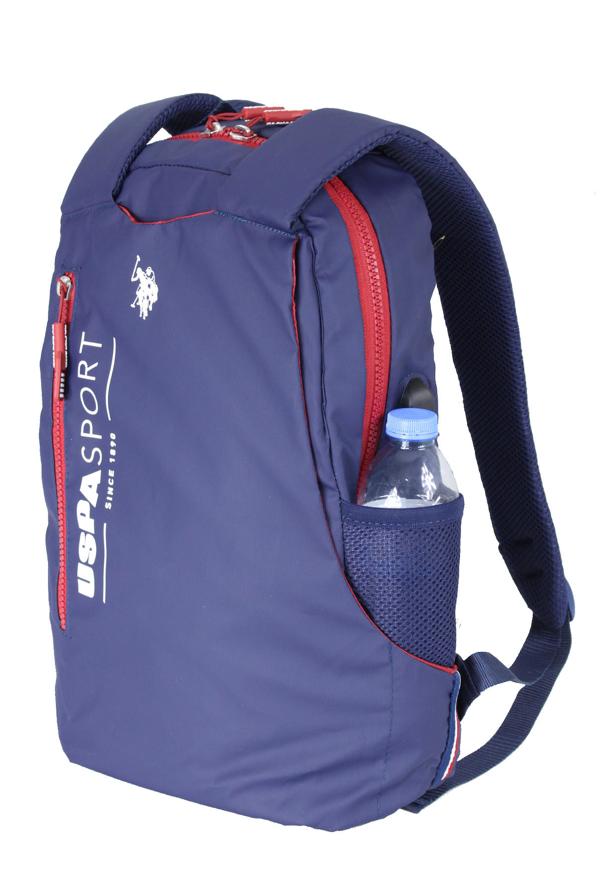 U.S. Polo Assn. Plcan23272 Su Geçirmez 3 Gözlü Lacivert-Mavi Lise-Üniversite Unisex Sırt Çantası
