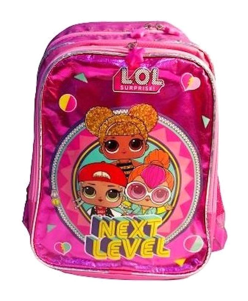 L.O.L Surprise 1473 L.O.L Surprise Su Geçirmez 2 Gözlü Pembe İlkokul Kız Çocuk Sırt Çantası