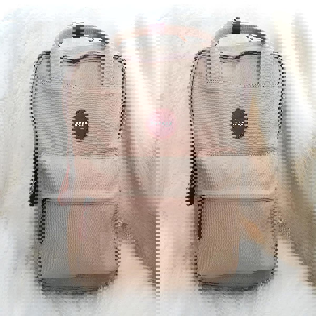 Dream Butik 4 Gözlü Kahverengi-Taba Lise-Üniversite Unisex Sırt Çantası