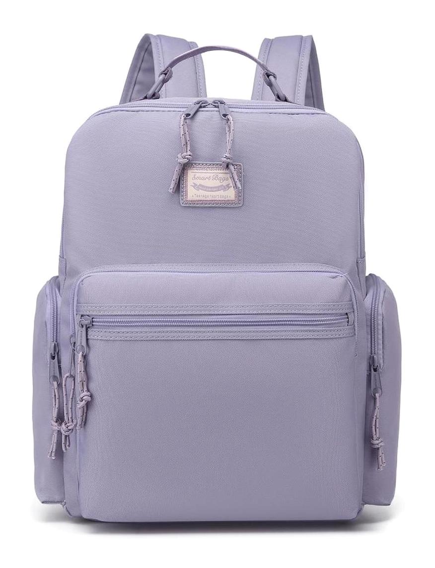 Smart Bags 3124 Çok Gözlü Açık Mor Lise-Üniversite Unisex Sırt Çantası