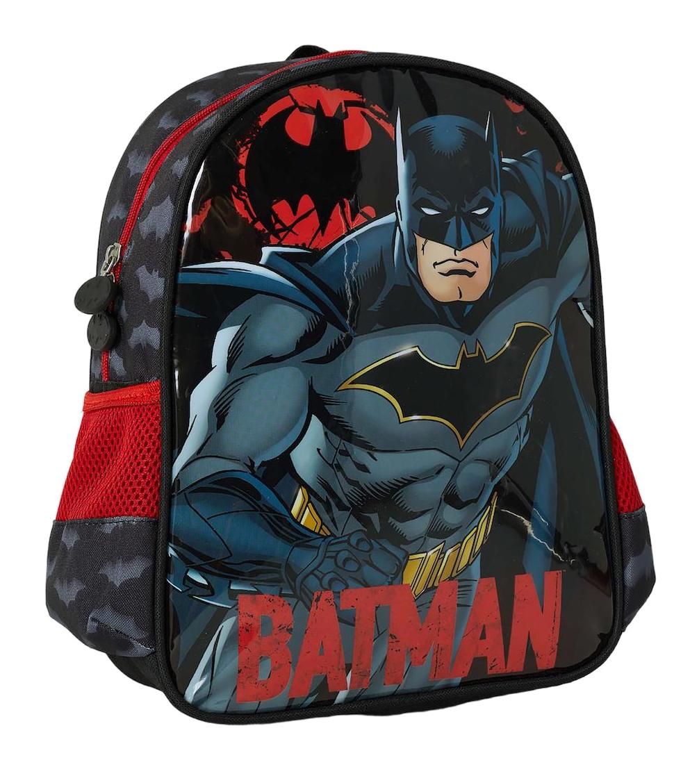 Wiggle 2035 Batman DC 3 Gözlü Kırmızı Anaokulu Erkek Çocuk Sırt Çantası