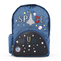 Kids A More Space Fun Uzay 2 Gözlü Lacivert İlkokul Erkek Sırt Çantası