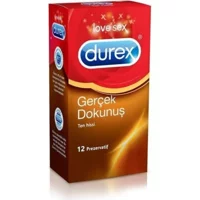Durex Gerçek Dokunuş Ten Hissi Latekssiz Prezervatif 12'li