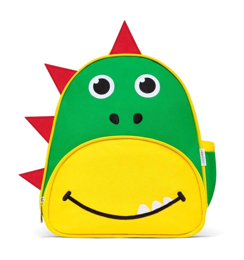 Zoozy 3194 Dinozor Hayvan 2 Gözlü Yeşil Anaokulu Unisex Sırt Çantası