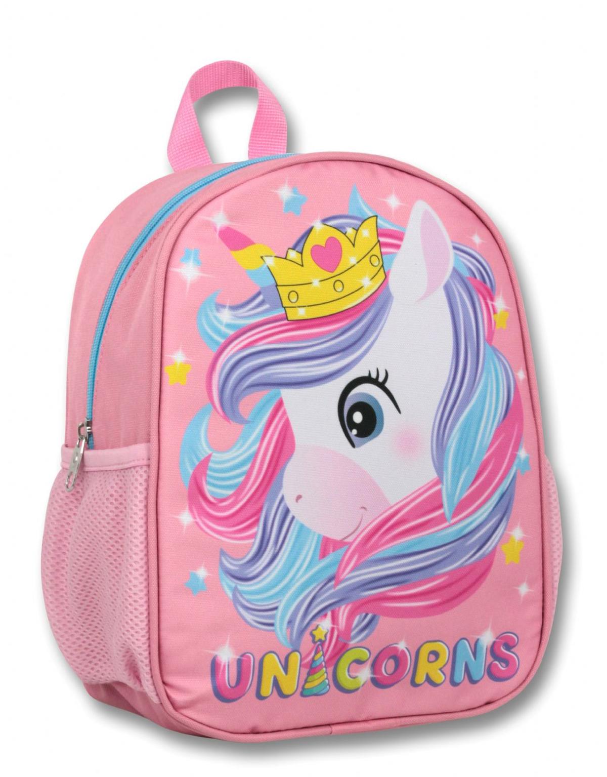 Ümit Çanta SMB--1054 Unicorn Hayvan 3 Gözlü Pembe Anaokulu Kız Çocuk Sırt Çantası