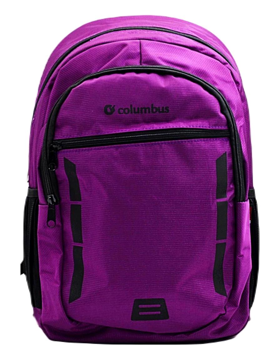 Columbus 05381 5 Gözlü Mor Lise-Üniversite Unisex Sırt Çantası