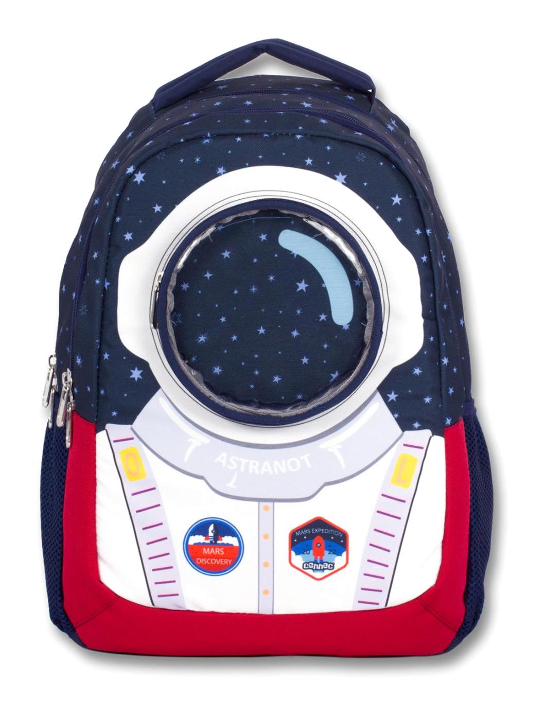 Cennec 2506 Astronot Uzay 3 Gözlü Çok Renkli Anaokulu Unisex Sırt Çantası