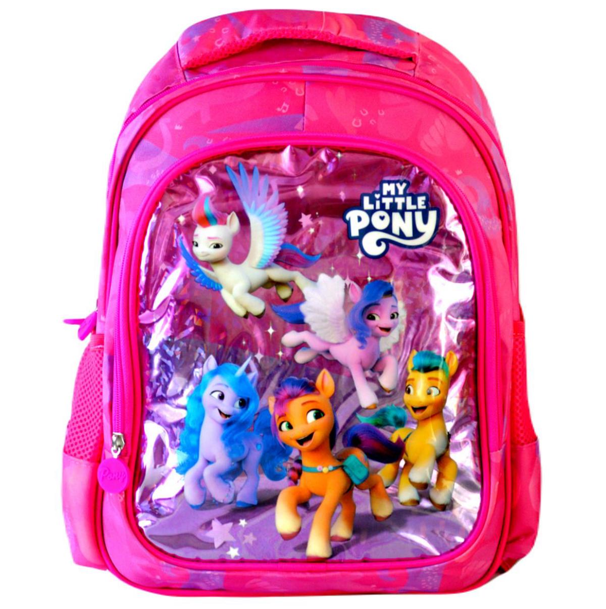 Me Çantam 22622 My Little Pony Su Geçirmez 2 Gözlü Pembe İlkokul Kız Çocuk Sırt Çantası