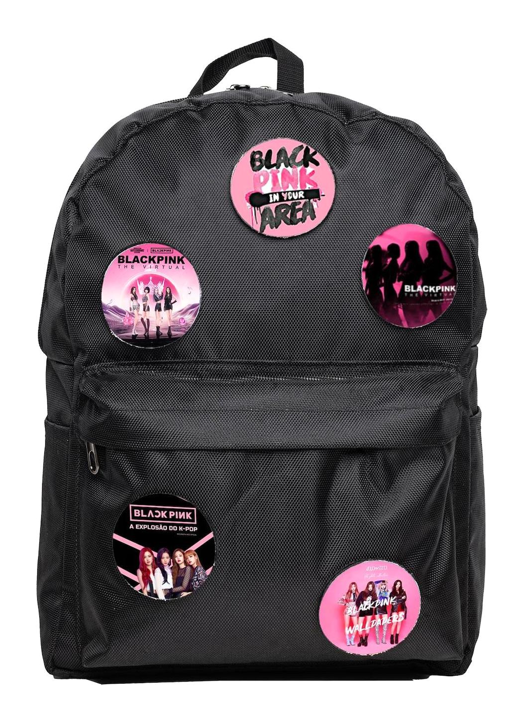 Perlotus Black Pink 2 Gözlü Siyah İlkokul Kız Çocuk Sırt Çantası