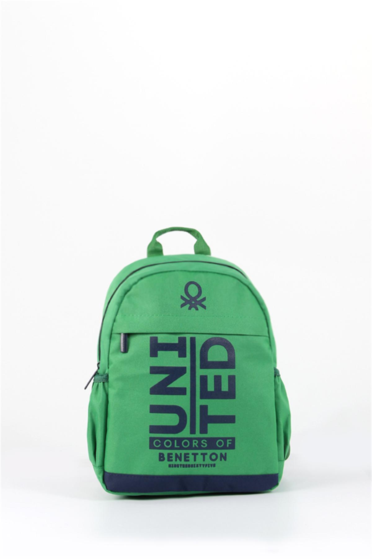 United Colors Of Benetton 76082 2 Gözlü Lacivert Anaokulu Unisex Sırt Çantası