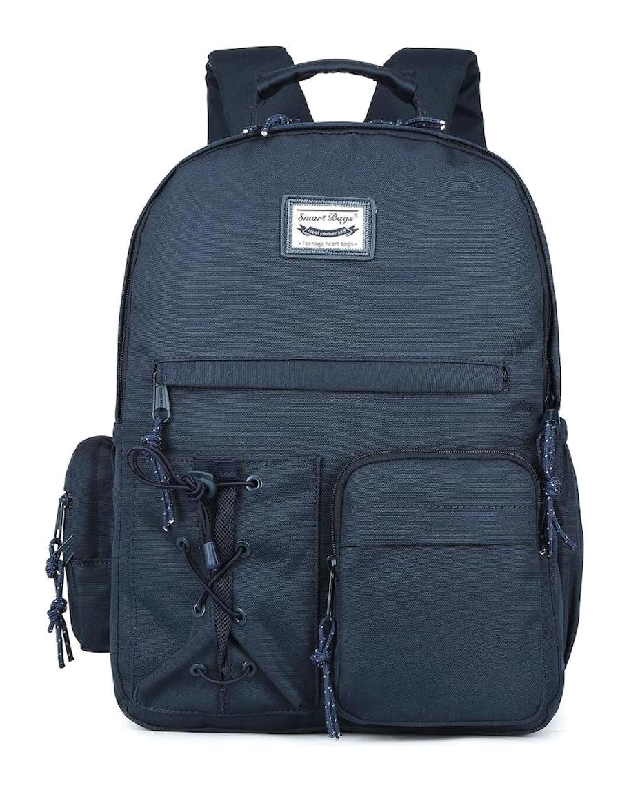 Smart Bags 3205 Çok Gözlü Lacivert Lise-Üniversite Unisex Sırt Çantası
