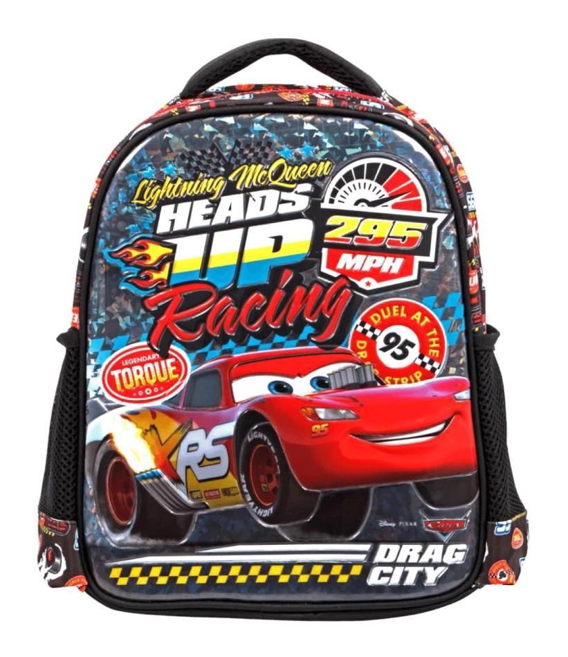 Frocx Brıck Torque Şimşek Mcqueen Cars 3 Gözlü Siyah Anaokulu Erkek Çocuk Sırt Çantası