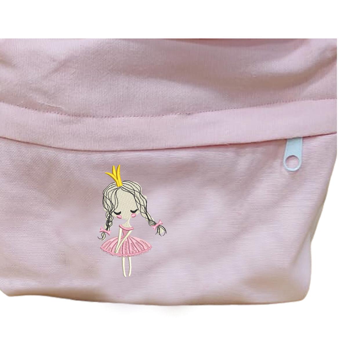 Sister Home Design Kız Figürlü 2 Gözlü Pembe Anaokulu Kız Çocuk Sırt Çantası