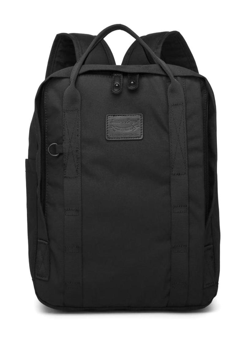Smart Bags 3190 Su Geçirmez 2 Gözlü Siyah Lise-Üniversite Unisex Sırt Çantası