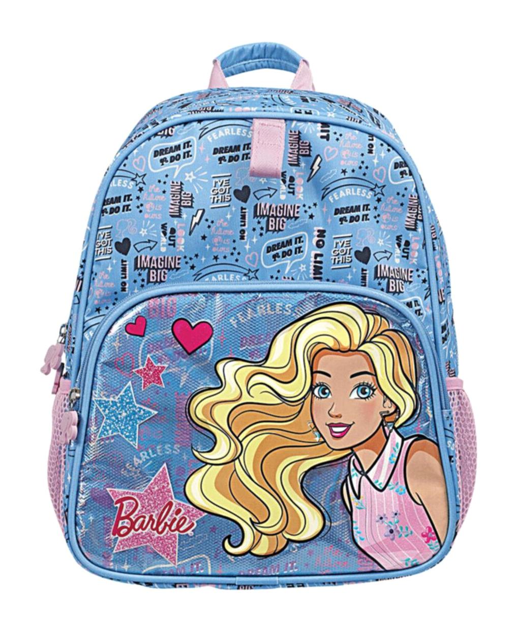 Frocx 5019 Tween Imagine Barbie Mattel 4 Gözlü Mavi İlkokul Kız Çocuk Sırt Çantası