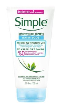 Simple Water Boost Micellar Tüm Ciltler İçin Yüz Temizleme Jeli 150 ml