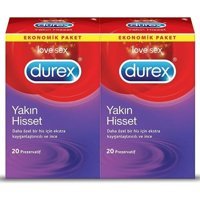 Durex Yakın Hisset İnce Prezervatif 2x20'li