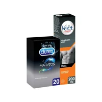 Durex Maraton Geciktiricili Prezervatif 20'li+Veet Men Tüy Dökücü Krem 200 ml