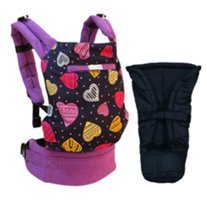 Solomombaby Renkli Kalpler Pembe Halka Sling