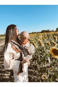 Baby Boroosh Premium Bel Destekli Kahverengi Sling
