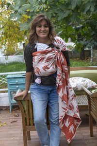 Huggyberry Dock Terra Bel Destekli Turuncu Sling