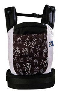 Babalinbaby Çöp Adam Bel Destekli Beyaz-Siyah Sling