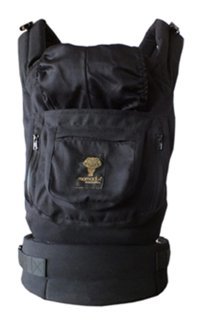 Babalinbaby 3D Mesh Bel Destekli Siyah Sling