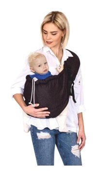 Sevi Bebe Art-63 Bel Destekli Siyah Sling