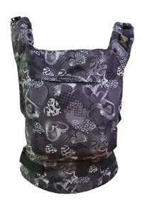 Mamadusbaby Premium Kalpler Bel Destekli Gri-Siyah Sling