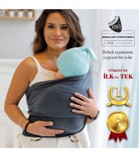 Kukita Mummy's Pouch Bel Destekli Gri Sling