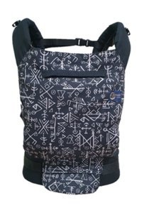 Babalinbaby Yazılı Bel Destekli Siyah Sling