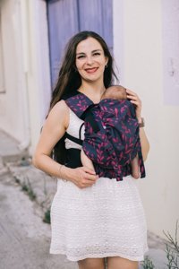 Neko Herringbone Bel Destekli Lacivert Sling