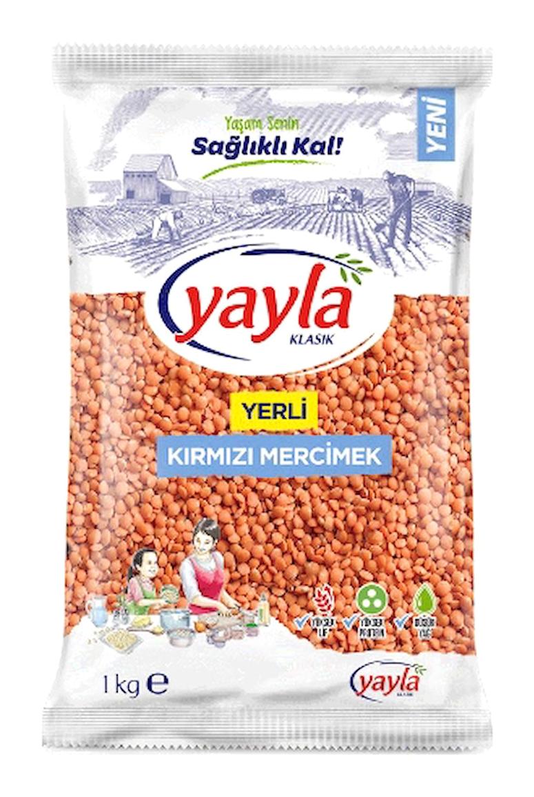 Yayla Yerli Kırmızı Mercimek 12x1 kg
