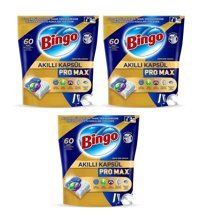 Bingo Akıllı Kapsül Pro Max Tablet Bulaşık Makinesi Deterjanı 3 x 60 Adet