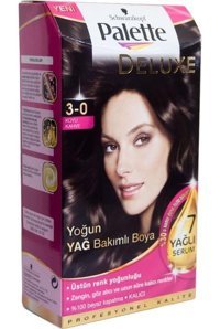 Palette Deluxe 3-0 Koyu Kahve Amonyaksız Krem Saç Boyası 4x60 ml