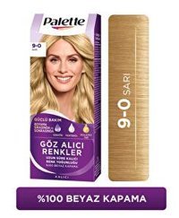 Palette Göz Alıcı Renkler 9-0 Sarı Amonyaksız Krem Saç Boyası 50 ml