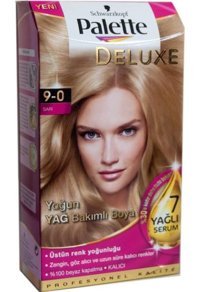 Palette Deluxe 9-0 Sarı Amonyaksız Krem Saç Boyası 4x60 ml