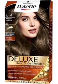 Palette Deluxe 6-4 Kaşmir Kumral Amonyaksız Krem Saç Boyası 2x60 ml