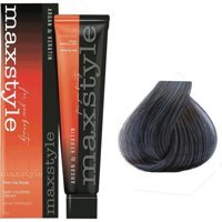Maxstyle Argan & Keratin Koyu Gri Amonyaksız Krem Saç Boyası 3x60 ml
