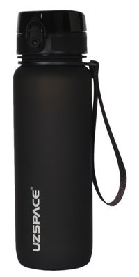 Uzspace Siyah Plastik Matara 800 ml